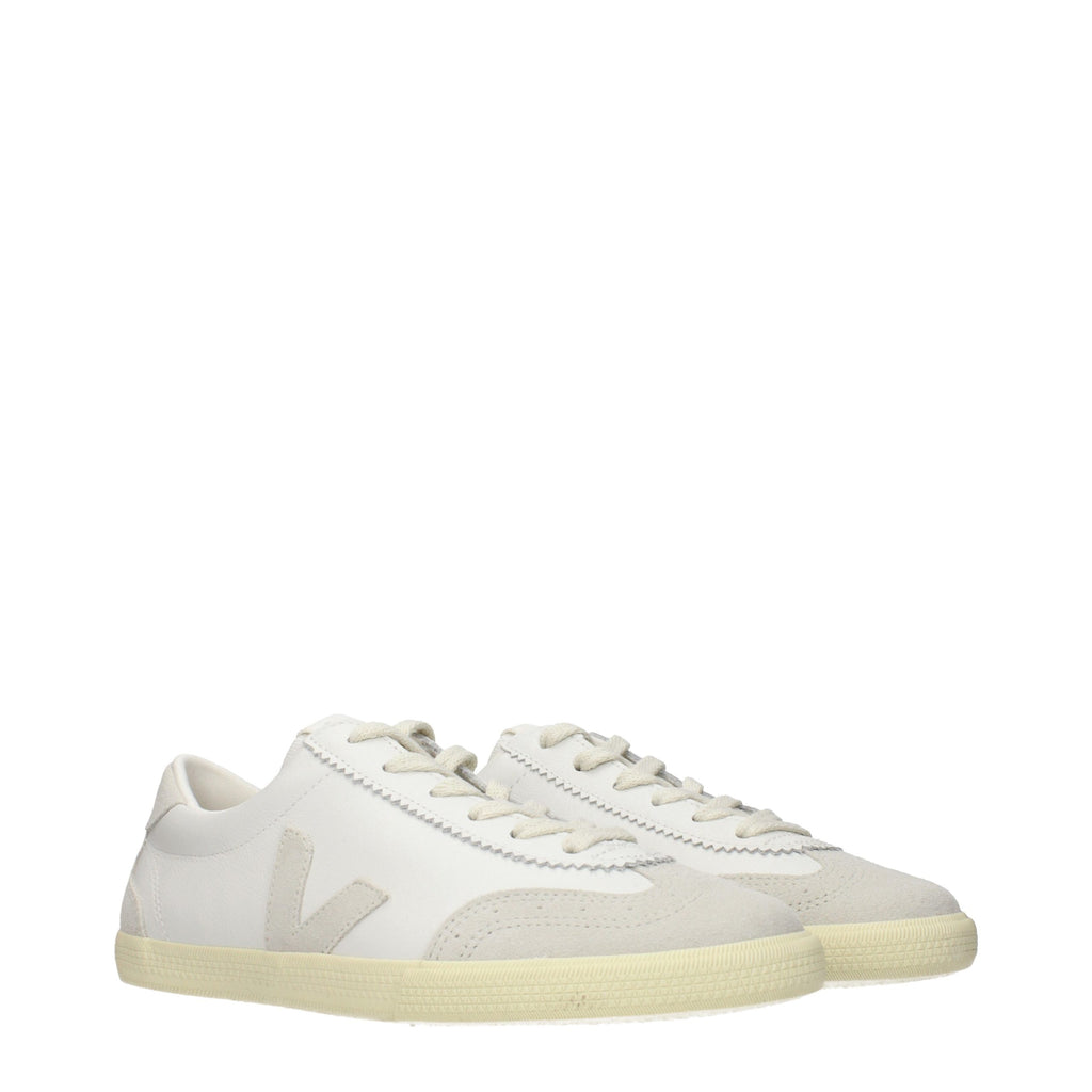 Veja Blue Leather Low Top Sneakers