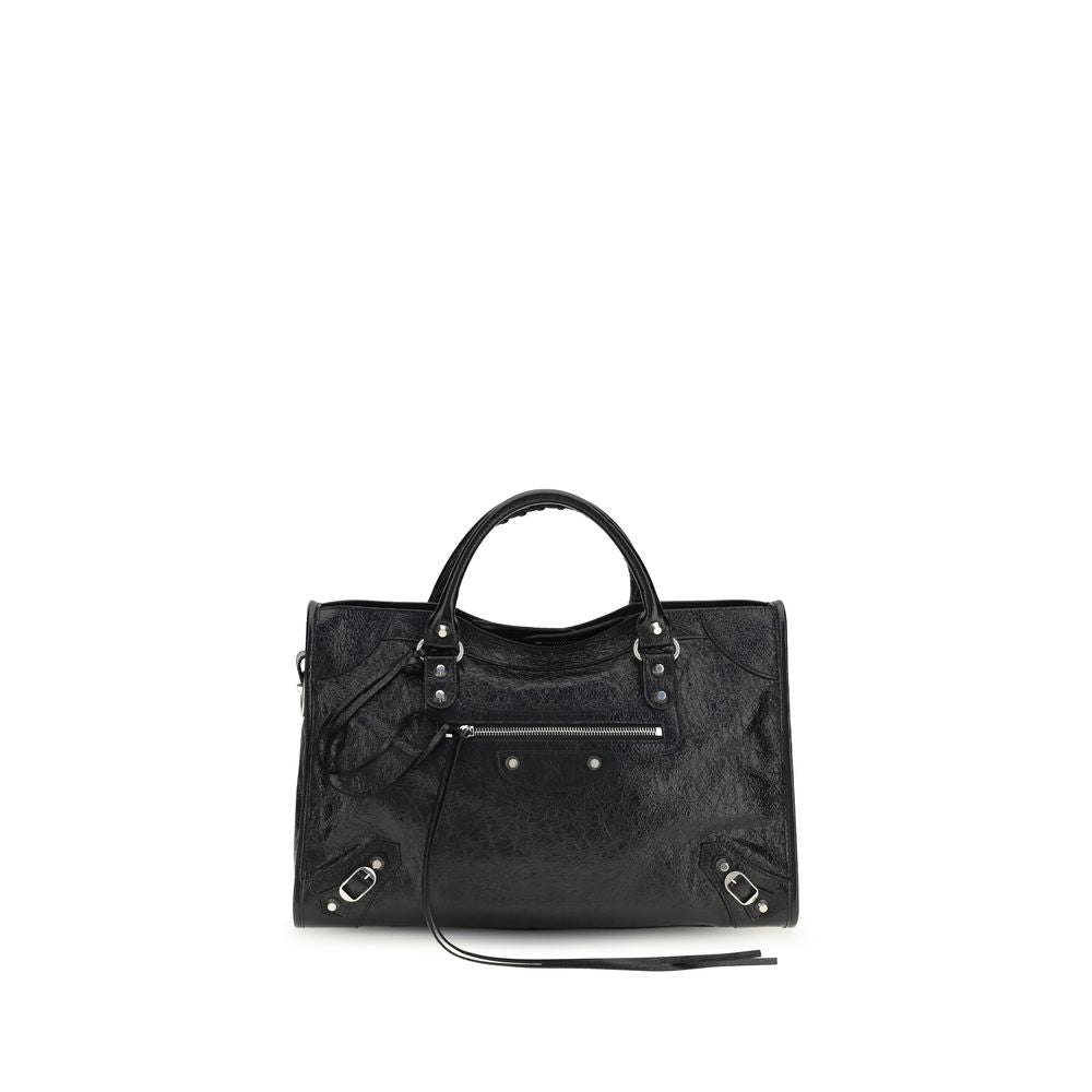 Bolso de Hombro Balenciaga Negro Cordero Ovis Aries Aries