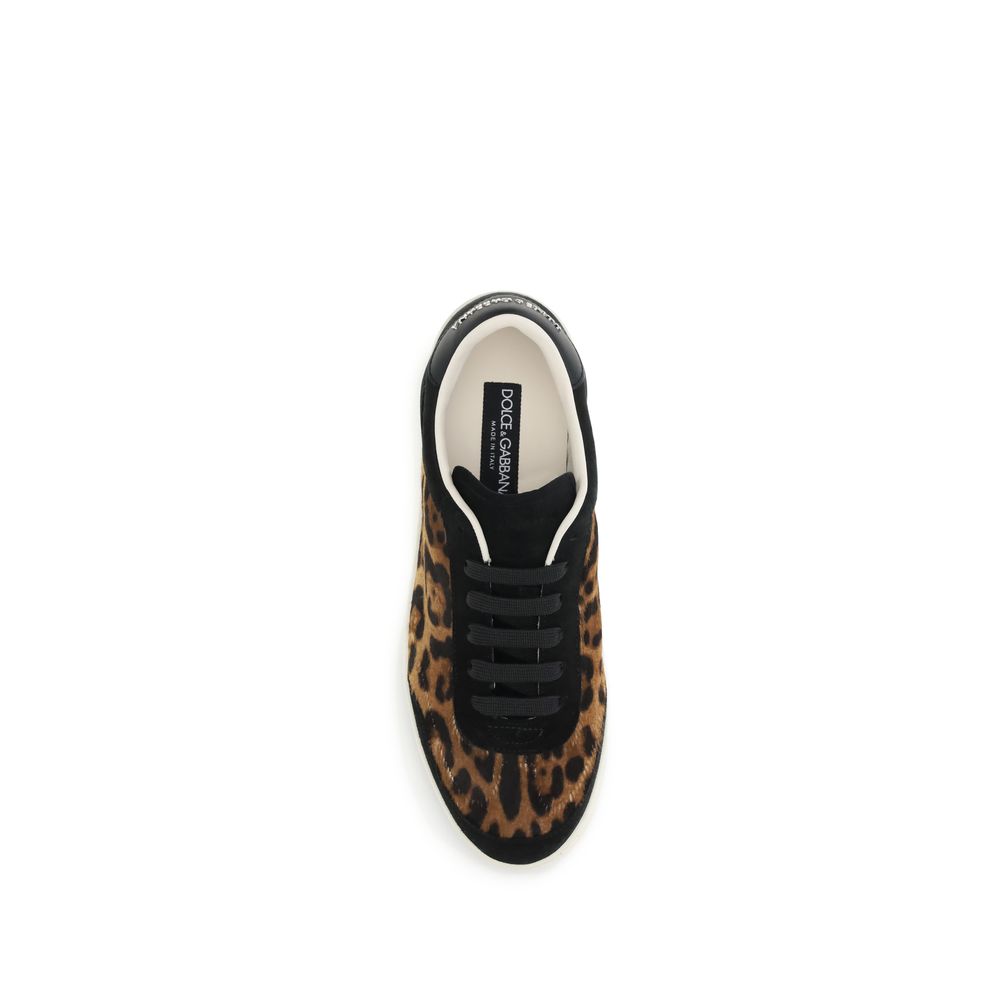 Dolce & Gabbana Multicolor Lamb Ovis Aries Aries Low Top Sneakers