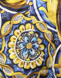 Blusa de algodón con estampado multicolor de mayólica de Dolce & Gabbana