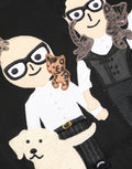 Dolce & Gabbana Black #dgfamily Silk Blouse Top
