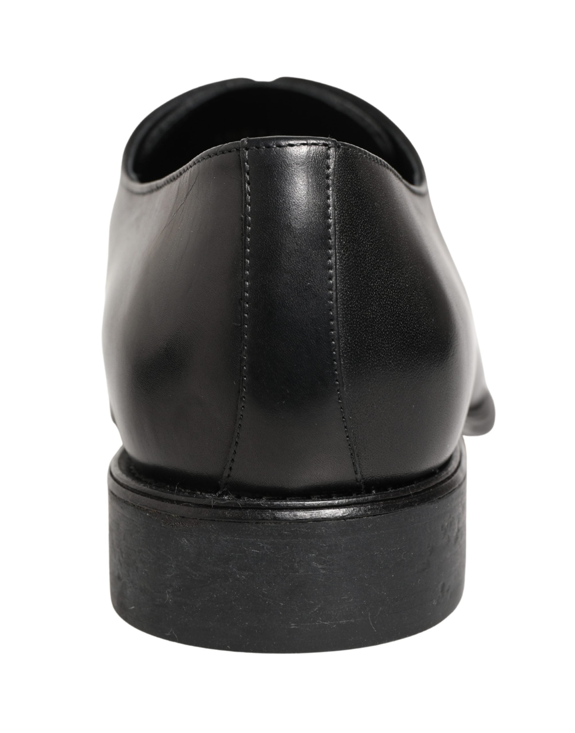 Zapatos de vestir tipo derby para hombre de piel de becerro negra Dolce & Gabbana