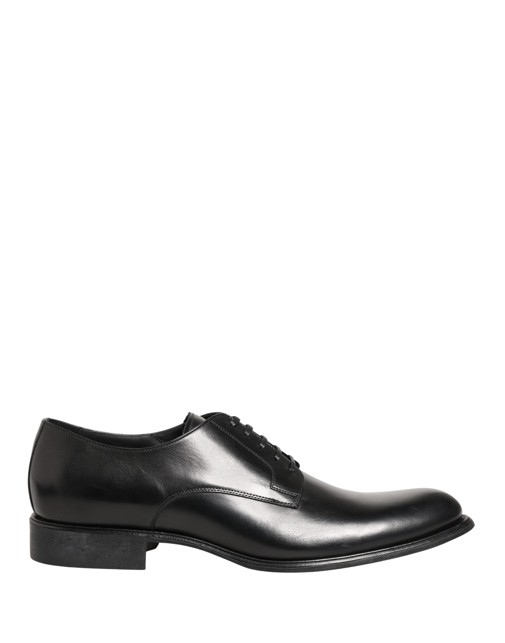 Zapatos de vestir tipo derby para hombre de piel de becerro negra Dolce & Gabbana