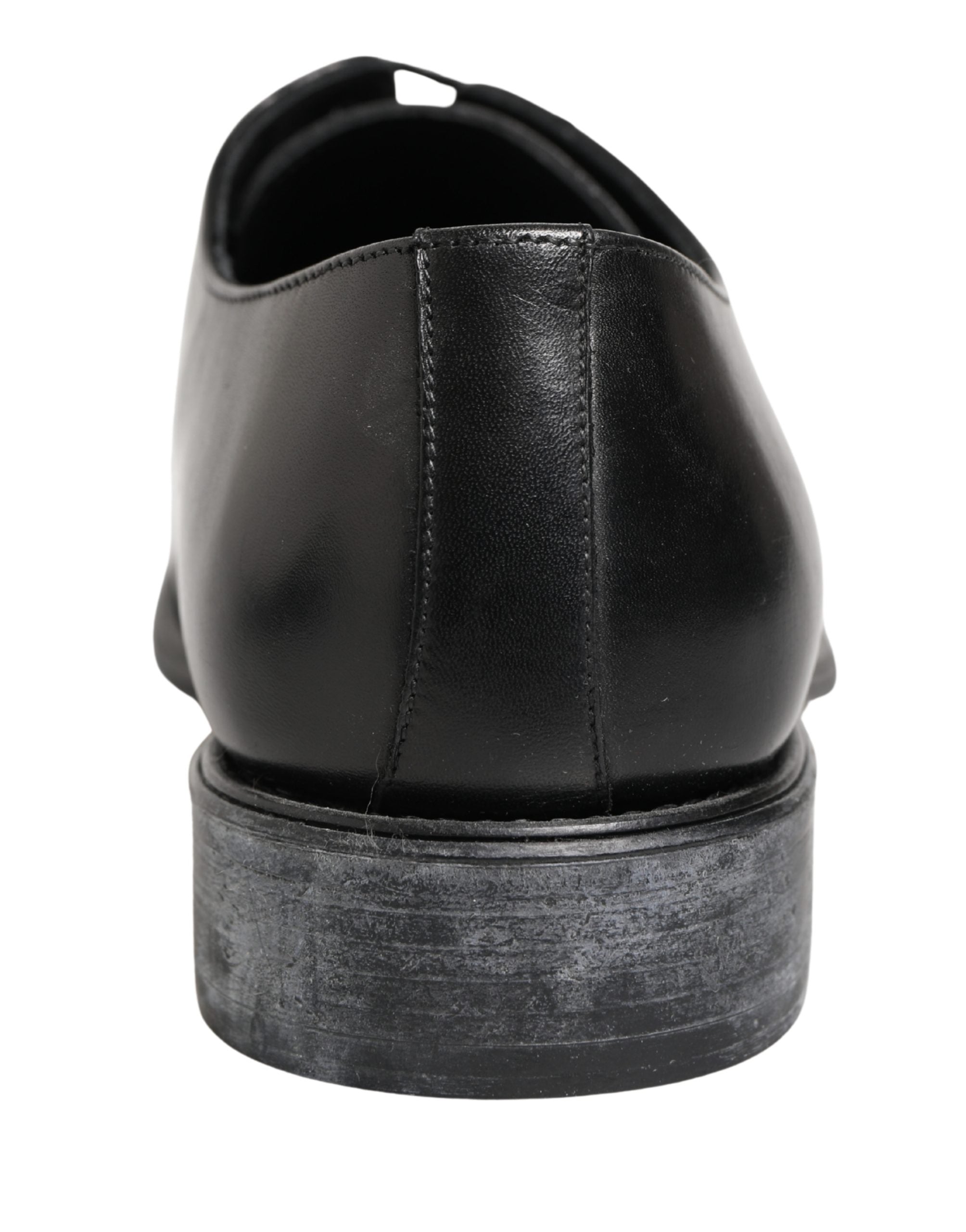 Zapatos de vestir tipo derby para hombre de piel de becerro negra Dolce & Gabbana