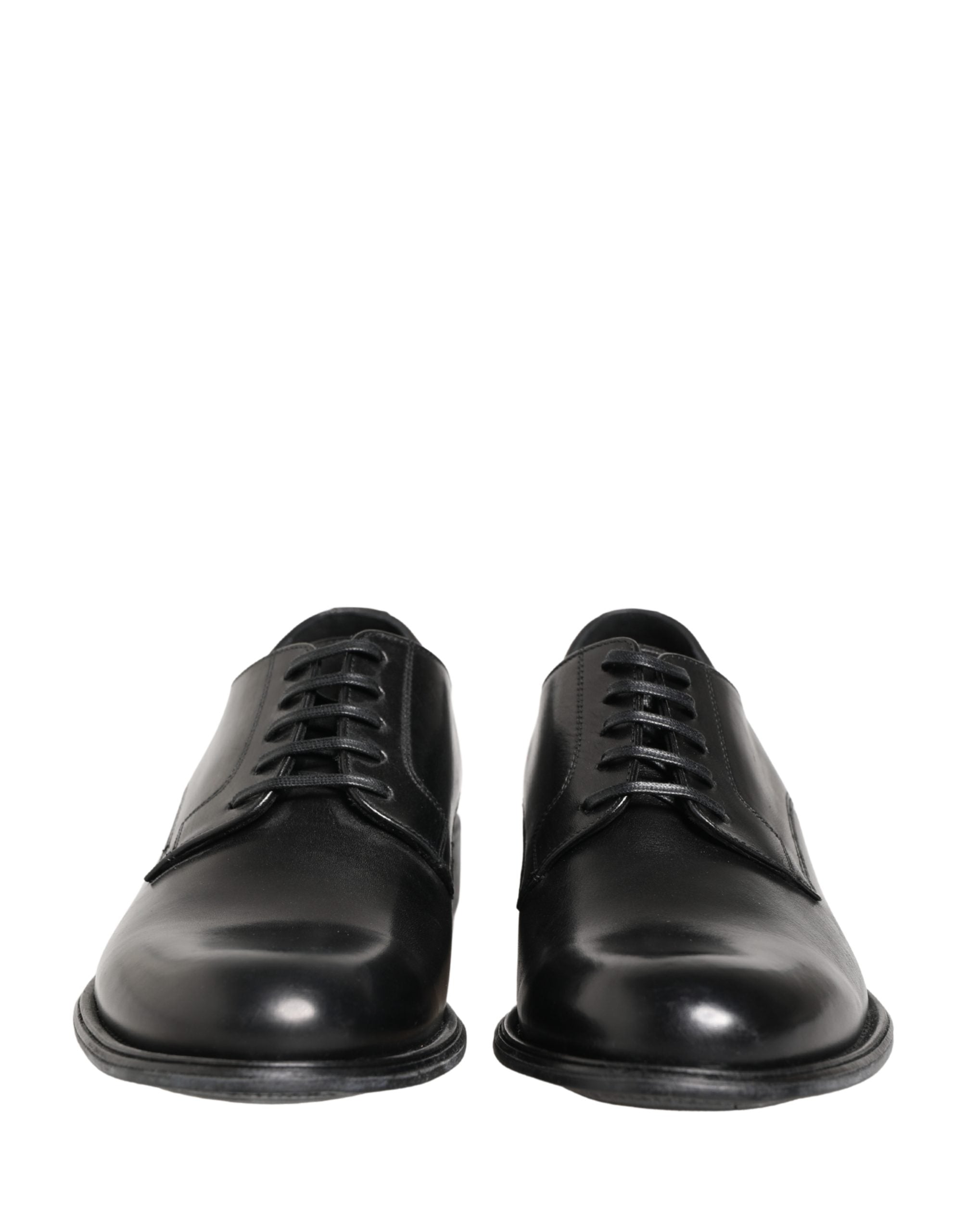 Zapatos de vestir tipo derby para hombre de piel de becerro negra Dolce & Gabbana