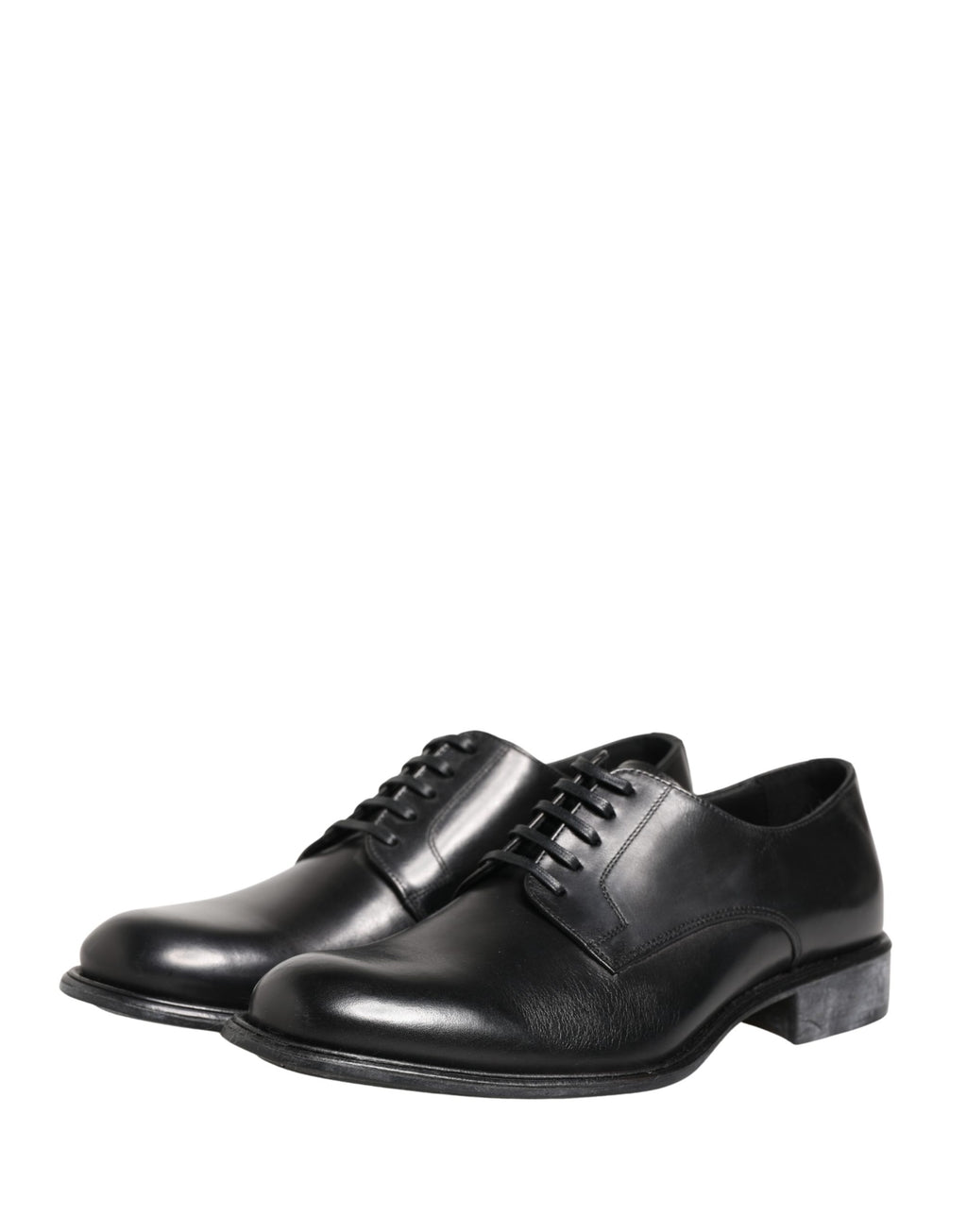 Zapatos de vestir tipo derby para hombre de piel de becerro negra Dolce & Gabbana