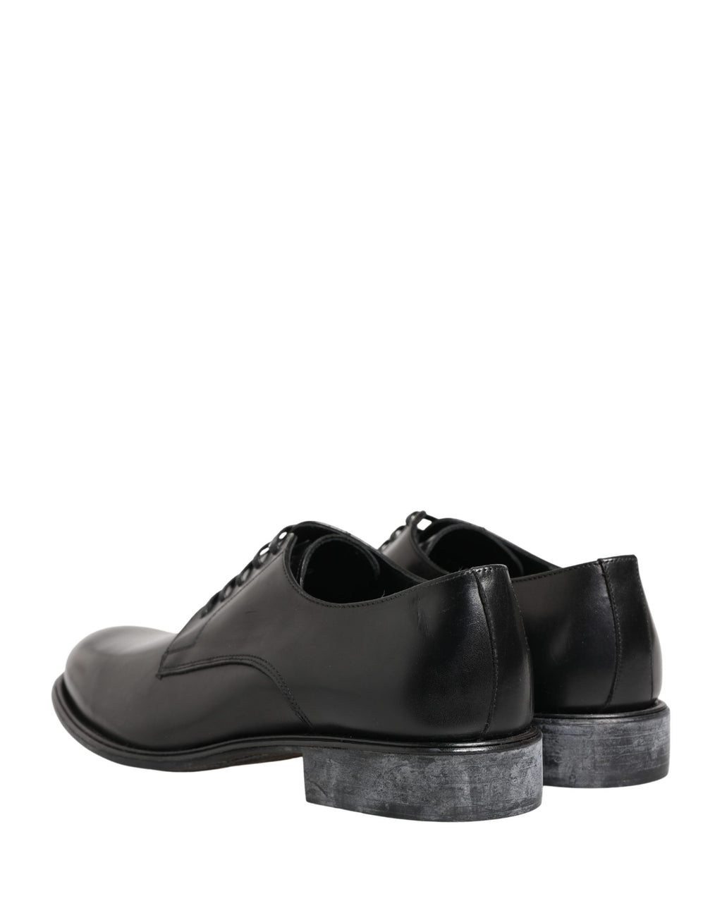 Zapatos de vestir tipo derby para hombre de piel de becerro negra Dolce & Gabbana
