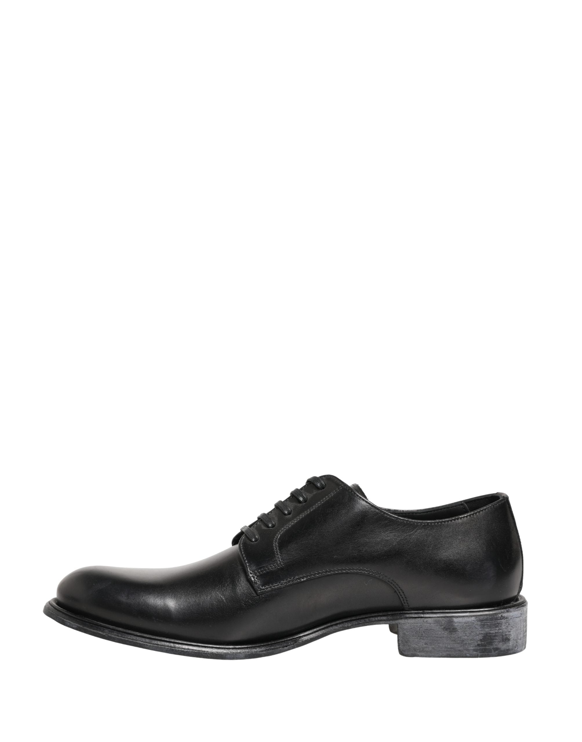 Zapatos de vestir tipo derby para hombre de piel de becerro negra Dolce & Gabbana
