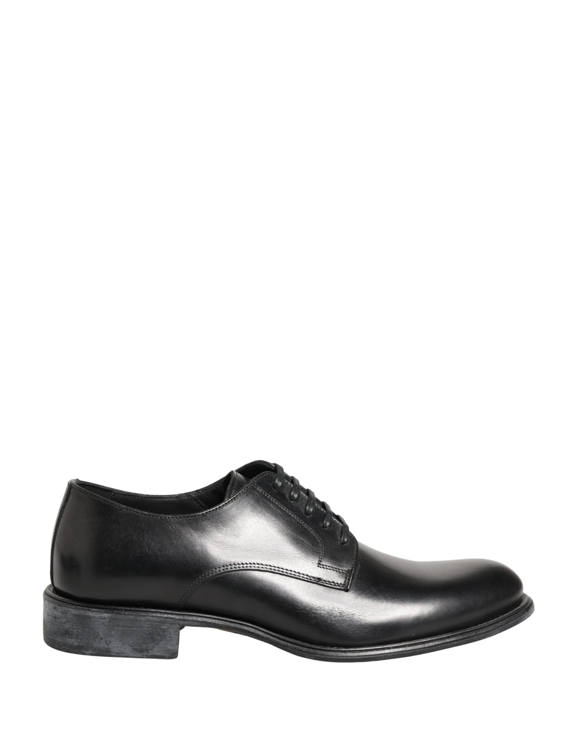 Zapatos de vestir tipo derby para hombre de piel de becerro negra Dolce & Gabbana