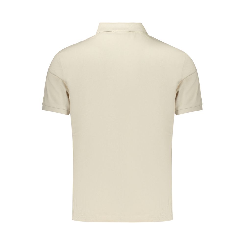 Polo de hombre Calvin Klein de algodón beige