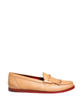 Mocasines sin cordones de hombre de cuero con borlas beige Dolce & Gabbana