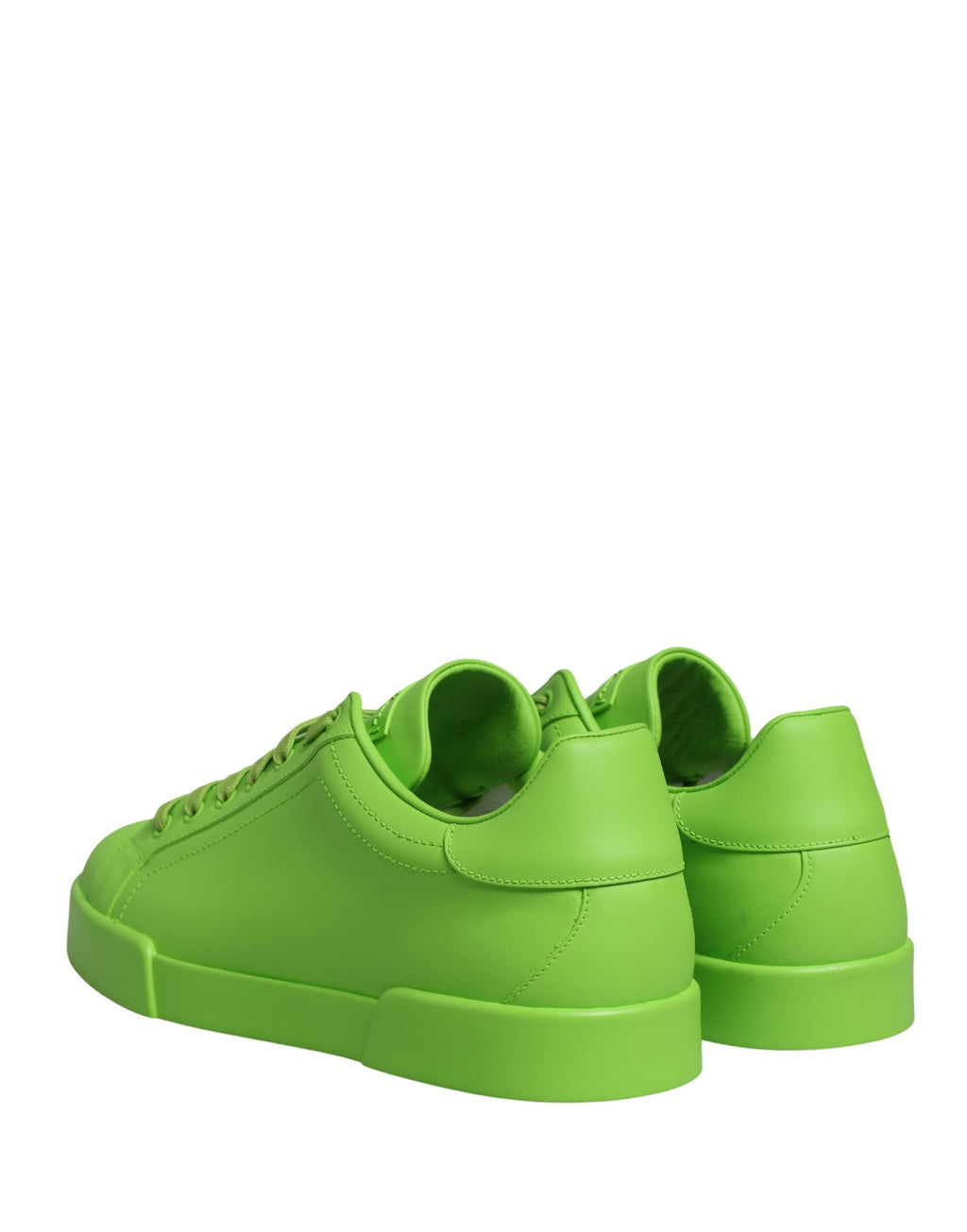 Zapatillas bajas de piel verde Portofino de Dolce & Gabbana