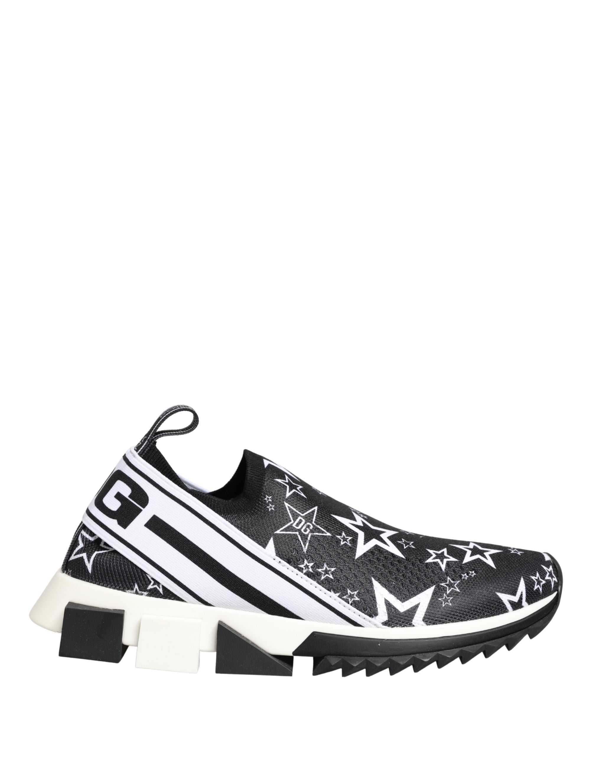 Zapatillas Dolce & Gabbana Negras con Estrellas y Logo SORRENTO