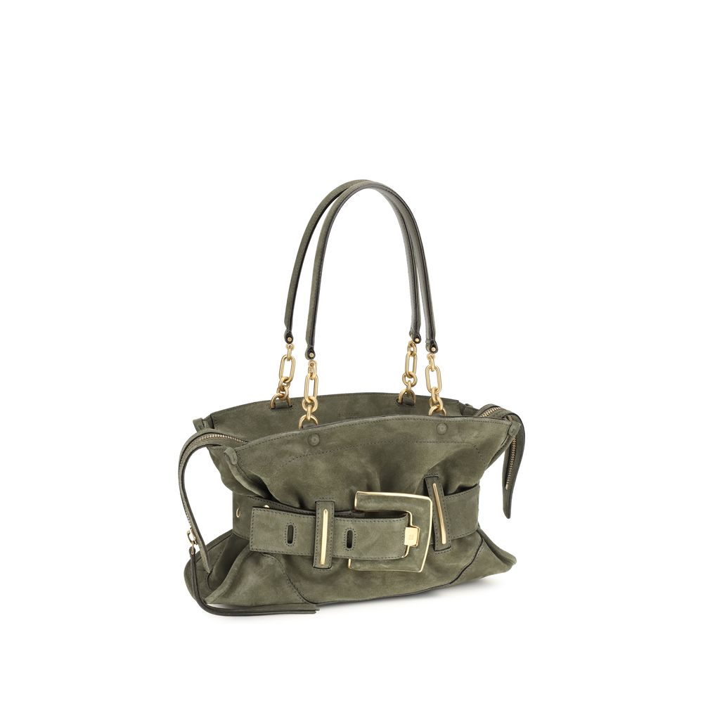 Balmain Bicolor Calf Leather Bos Taurus Handbag