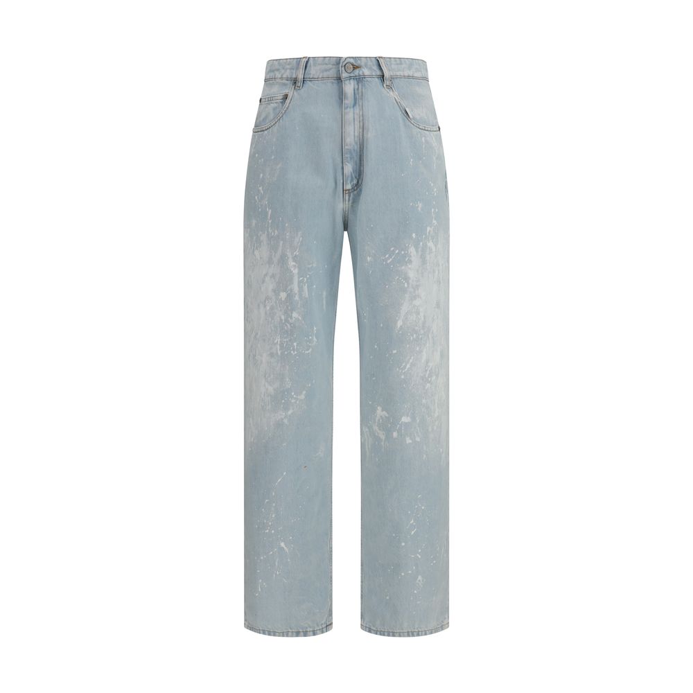 MM6 Blue Cotton Jeans Denim