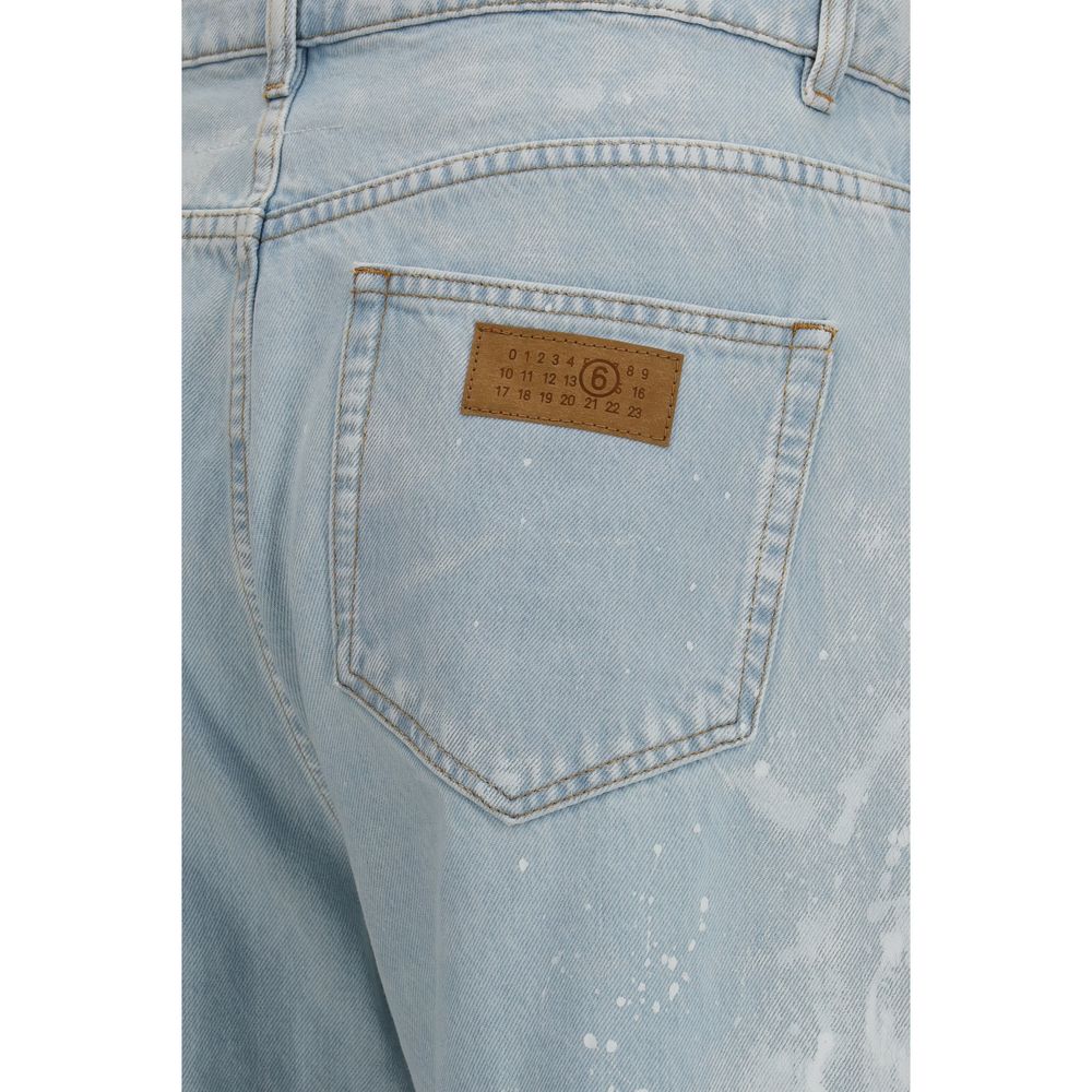 MM6 Blue Cotton Jeans Denim