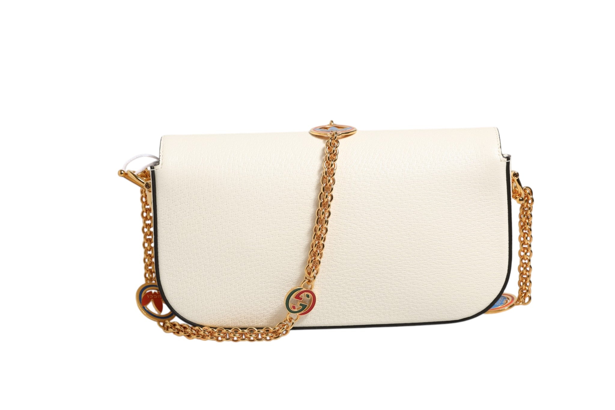 Bolso de hombro Gucci x Adidas Horsebit 1955 Negro/Blanco