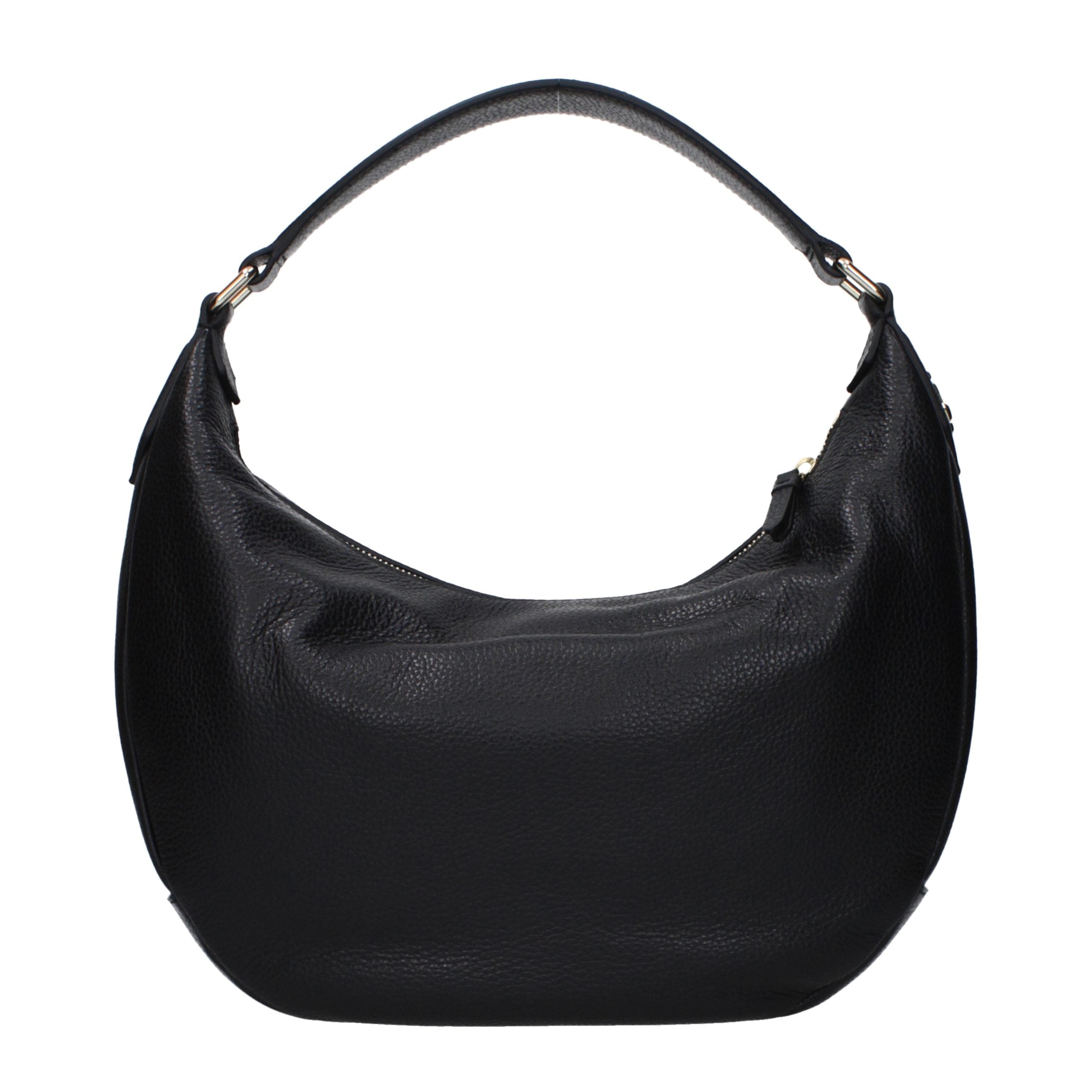 Bolso de hombro Jimmy Choo de cuero negro