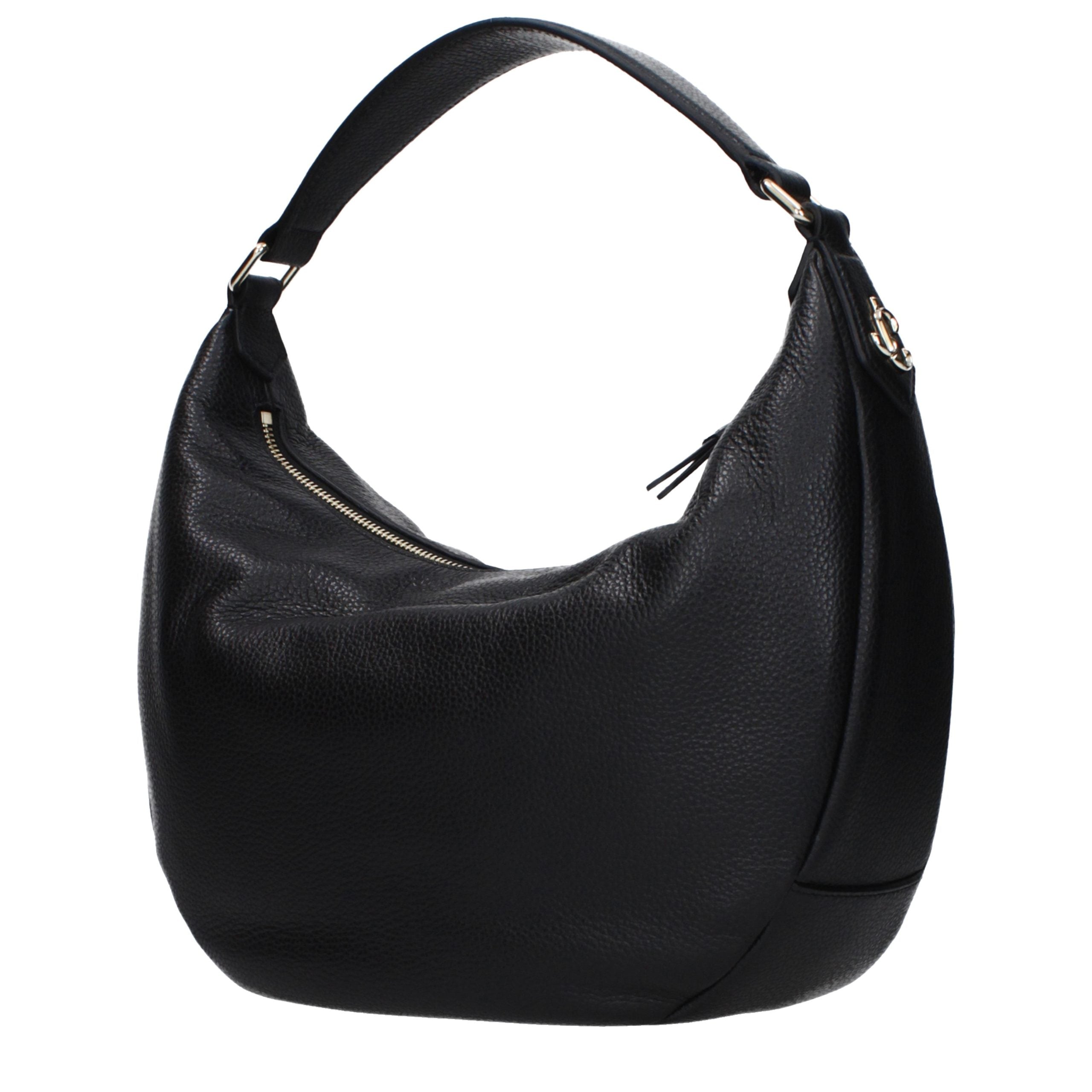 Bolso de hombro Jimmy Choo de cuero negro