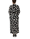 Dolce & Gabbana Black White Polka Dot Pajama 2 Piece Set Sleepwear