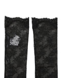Dolce & Gabbana Black Floral Lace Nylon Stretch Knee Socks