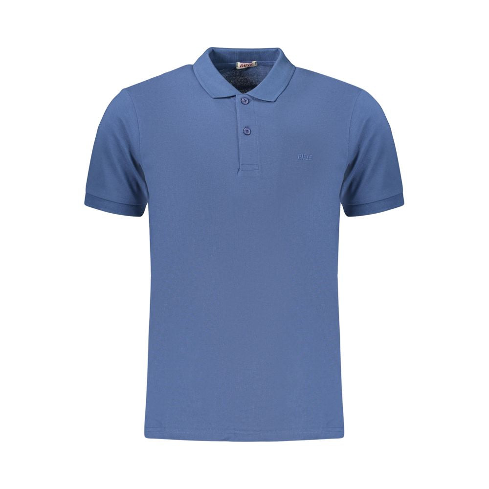 Rifle Blue Cotton Mens Polo Shirt