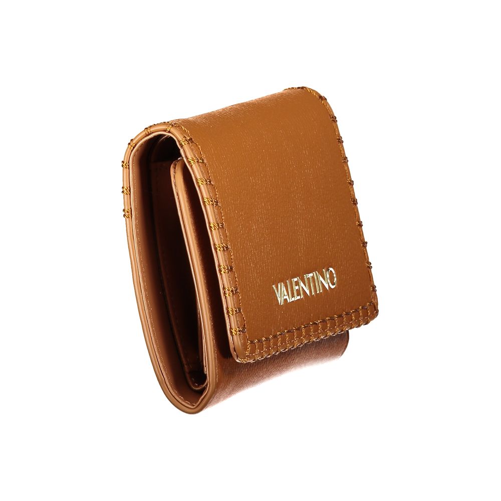 Mario Valentino Brown Polyurethane Women's Wallet Accessory