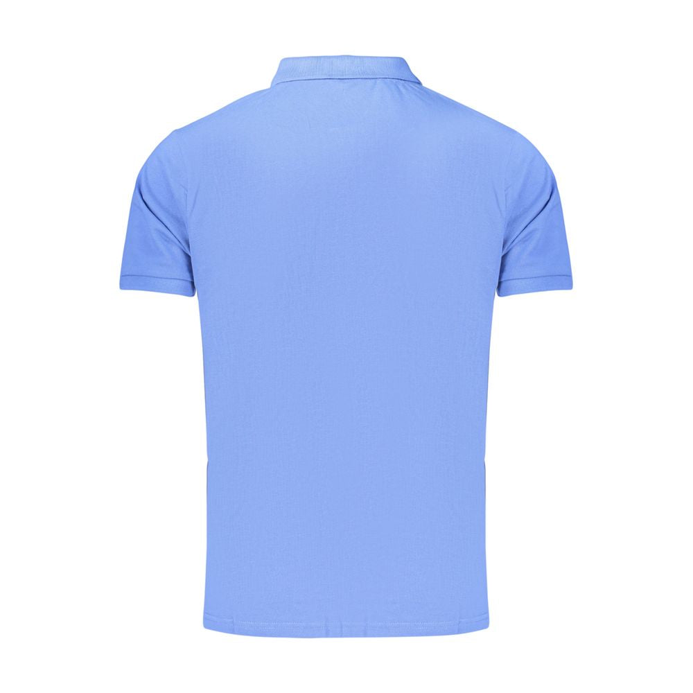 Rifle Blue Cotton Men's Polo