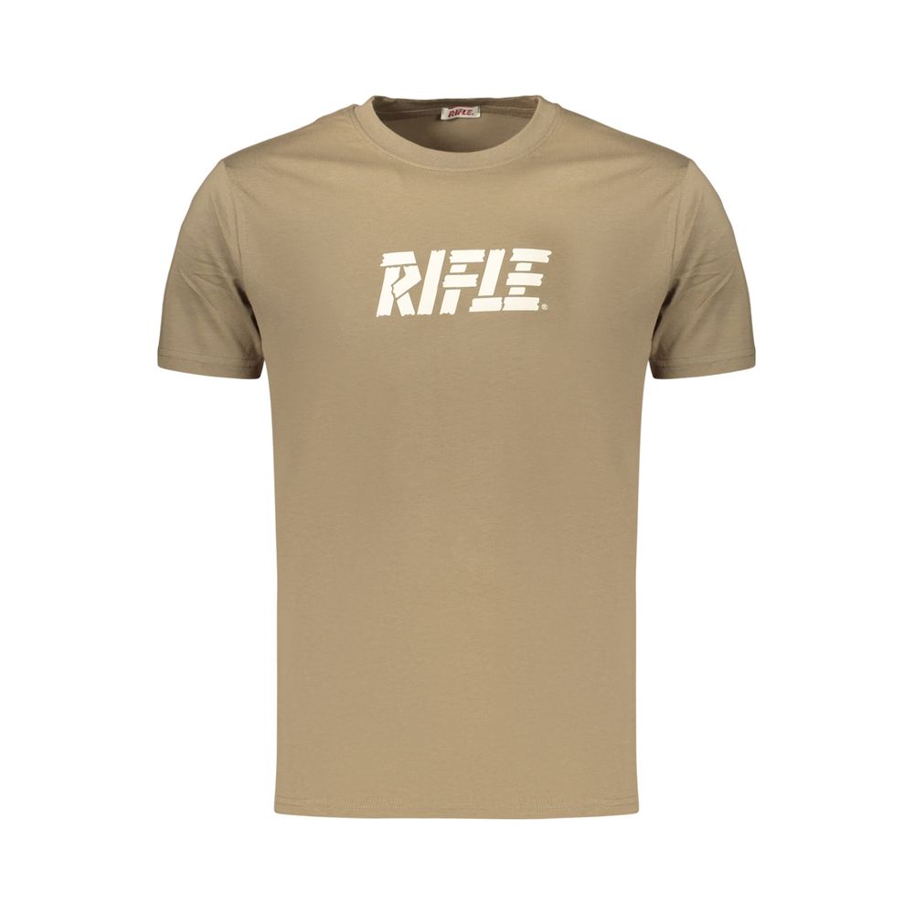 Rifle Brown Cotton Mens T-Shirt