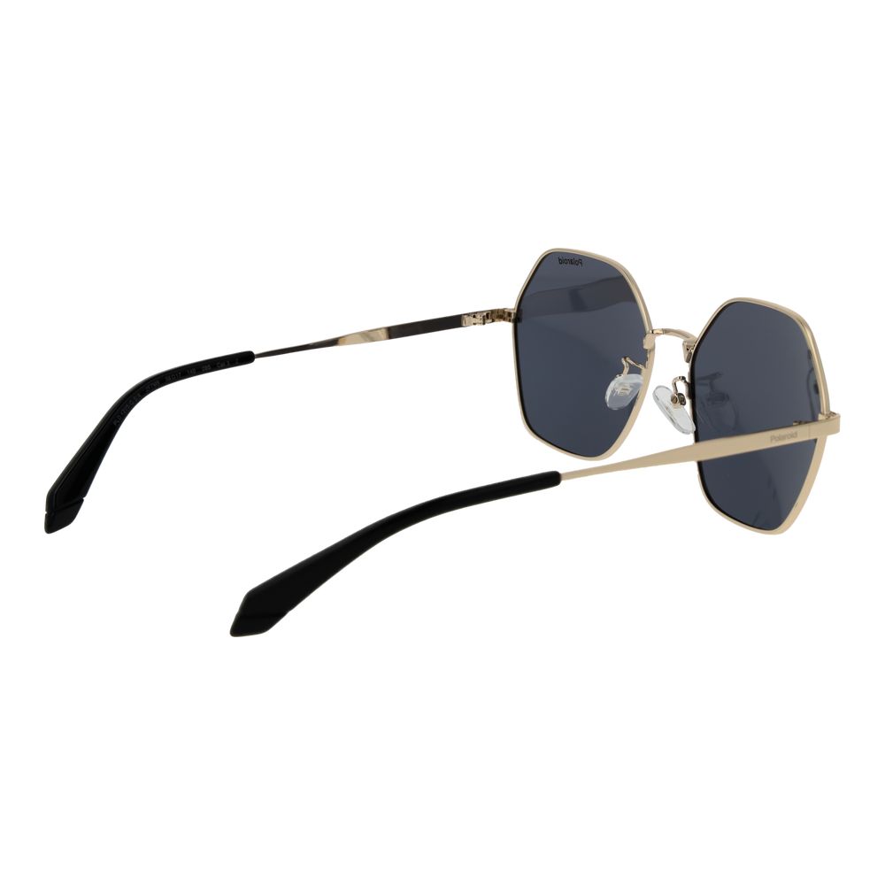 Gafas de sol Polaroid de metal dorado