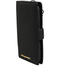 Dolce & Gabbana Case Flip Cover Black Calf Leather iPhone11 PRO Phone