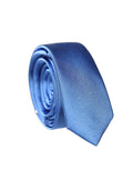 Corbata de hombre Dolce & Gabbana de satén azul 100% seda ajustable