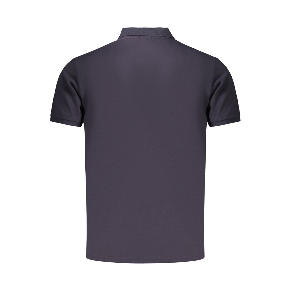 Coveri Moving Blue Cotton Men's Polo Tee