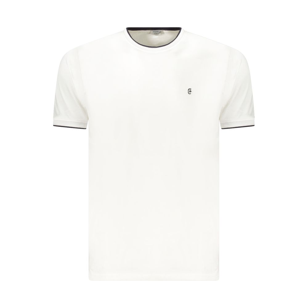 Coveri Moving Bianco Cotton Men's T-Shirt