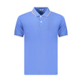 Coveri Moving Blue Cotton Polo Shirt