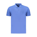 Coveri Moving Blue Cotton Polo Shirt