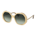 Gafas de sol de acetato beige Max Mara