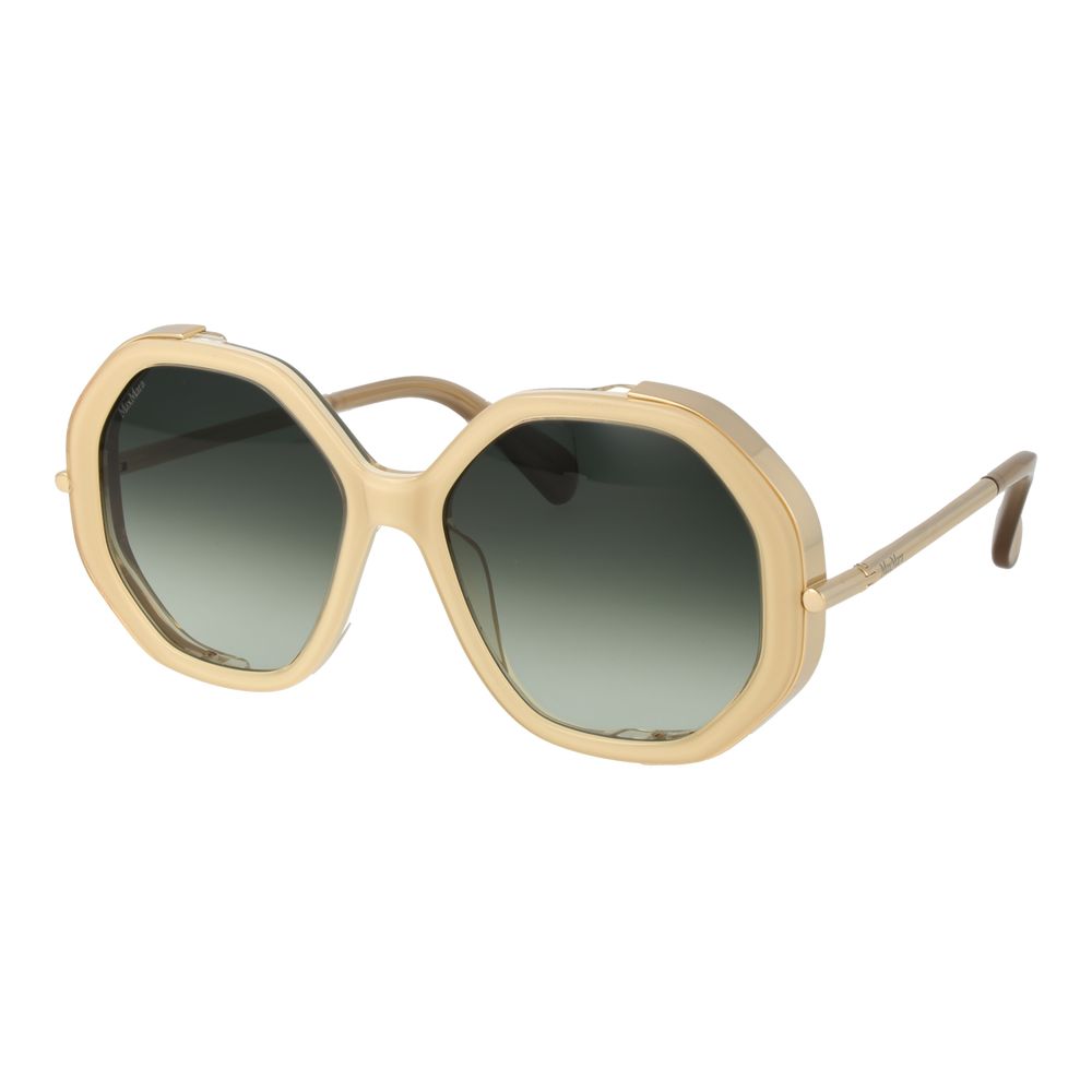 Gafas de sol de acetato beige Max Mara