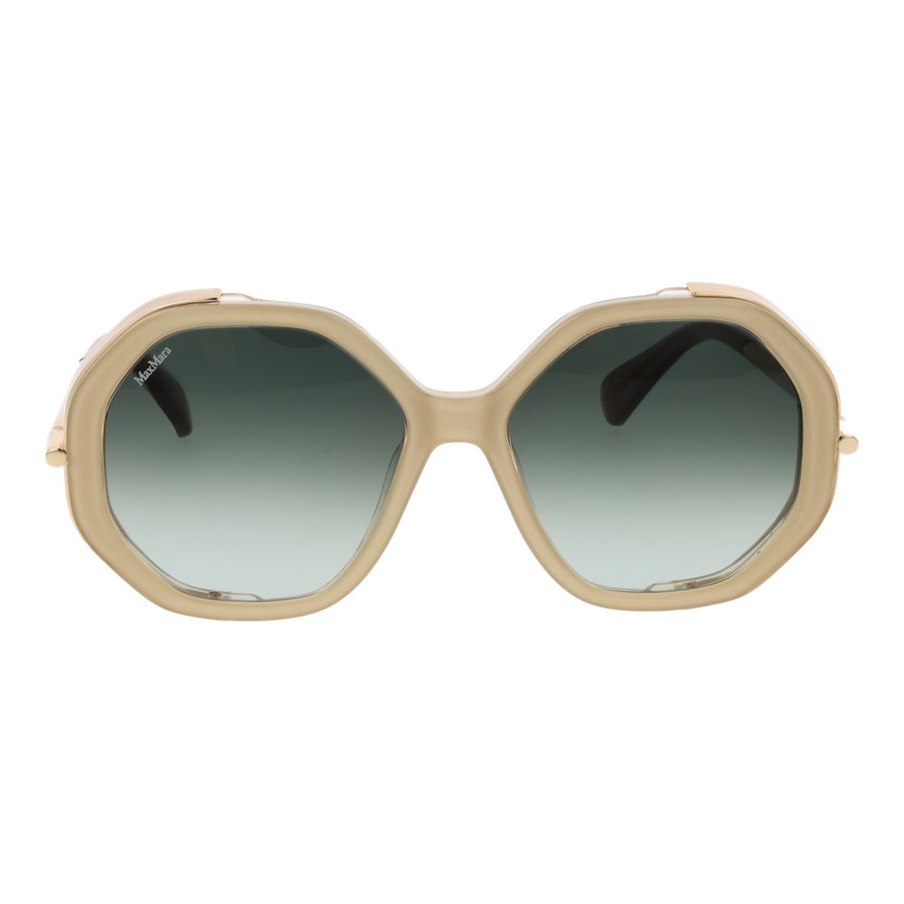 Gafas de sol de acetato beige Max Mara