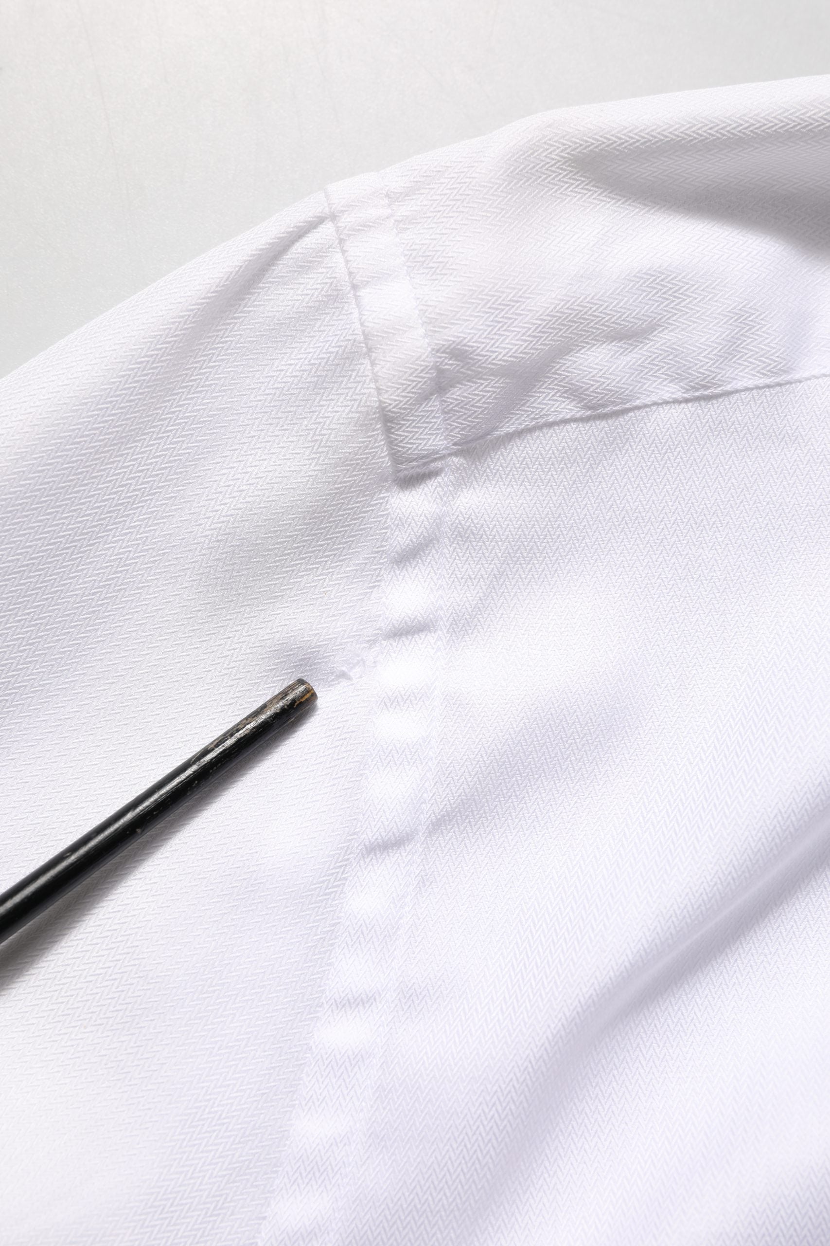 Dolce & Gabbana Camisa de hombre formal con cuello de algodón blanco