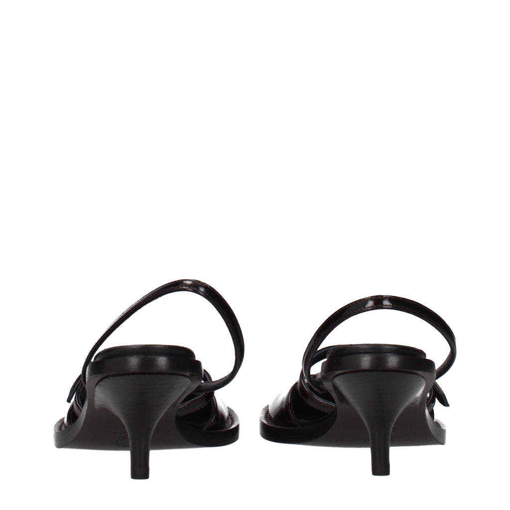Dries Van Noten Brown Leather Sandals