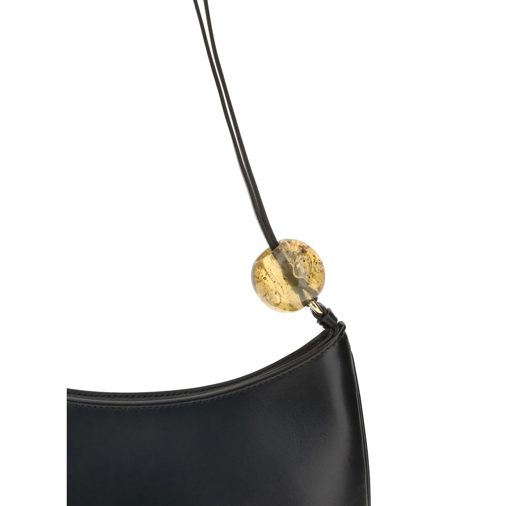 Bolso de Hombro Jacquemus de Piel de Becerro Negra Bos Taurus