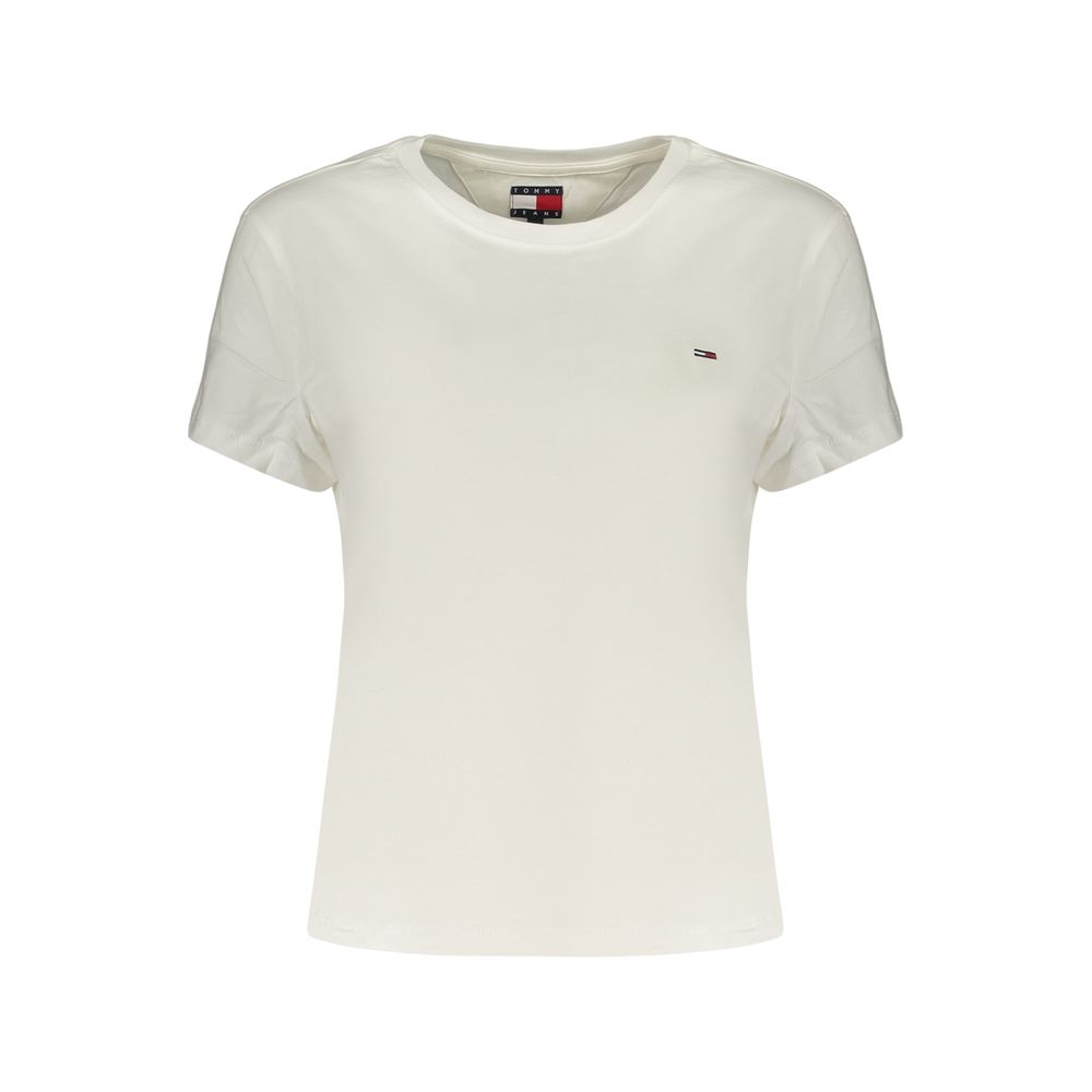 Camiseta de algodón Tommy Hilfiger Bianco para mujer
