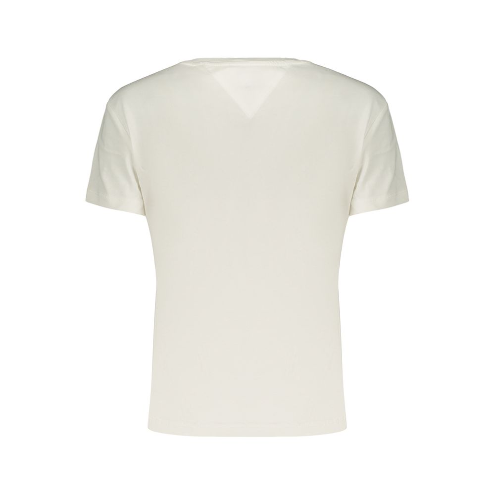 Camiseta de algodón Tommy Hilfiger Bianco para mujer