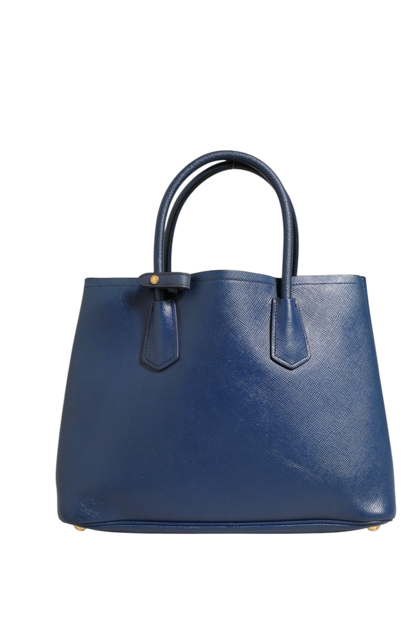 Bolso Prada de piel Saffiano azul de 2 vías