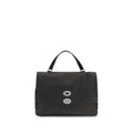 Zanellato Black Calf Leather Bos Taurus Shoulder Bag