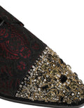 Zapatos de vestir tipo Derby Dolce & Gabbana negros y rojos adornados