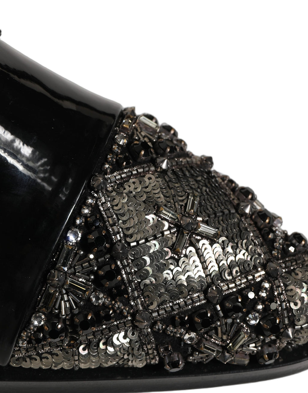 Zapatos formales Derby de hombre negros Dolce & Gabbana adornados