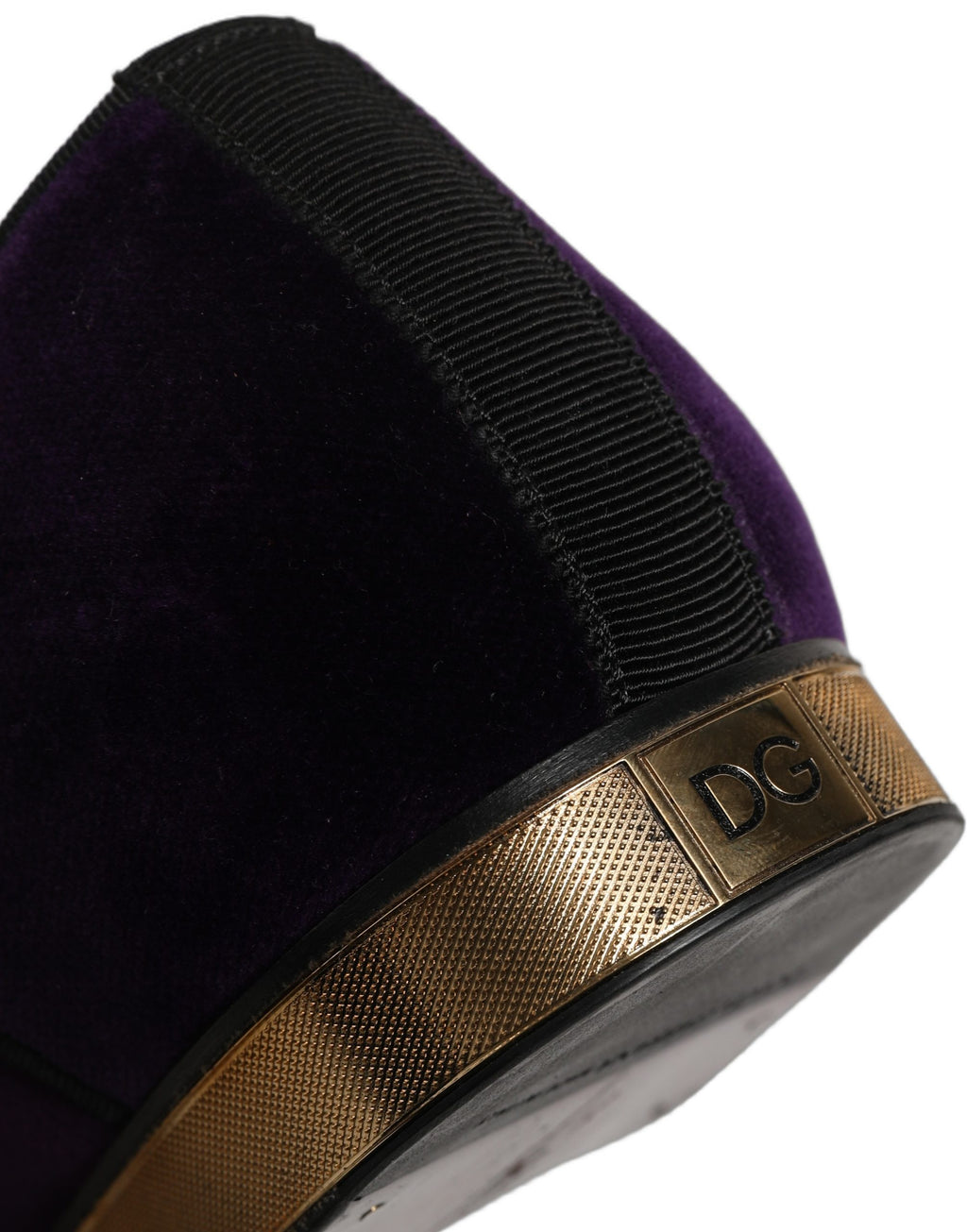 Zapatos de vestir Derby adornados de gamuza violeta de Dolce & Gabbana
