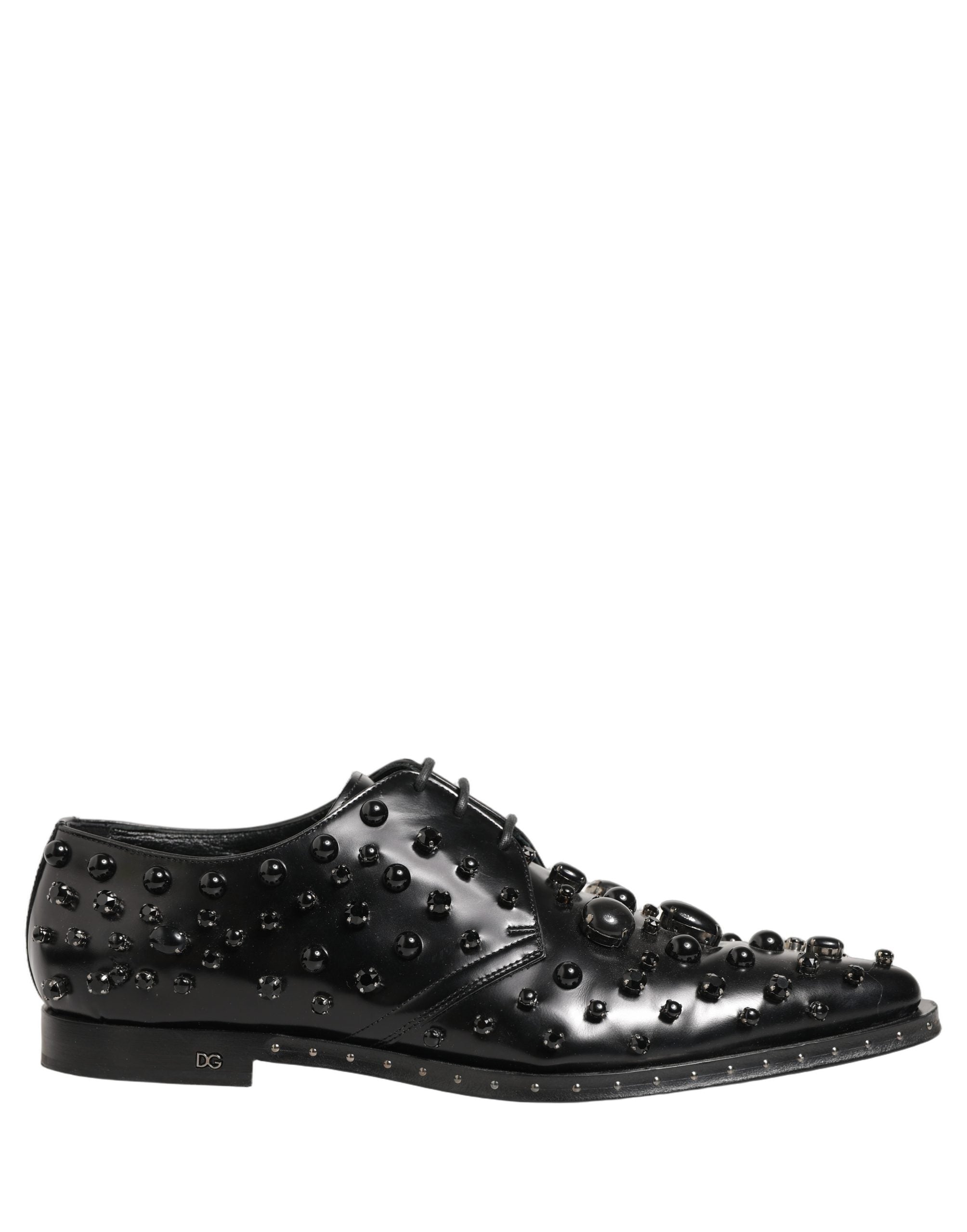 Zapatos Derby Formales de Hombre Dolce & Gabbana de Cuero Negro con Tachuelas